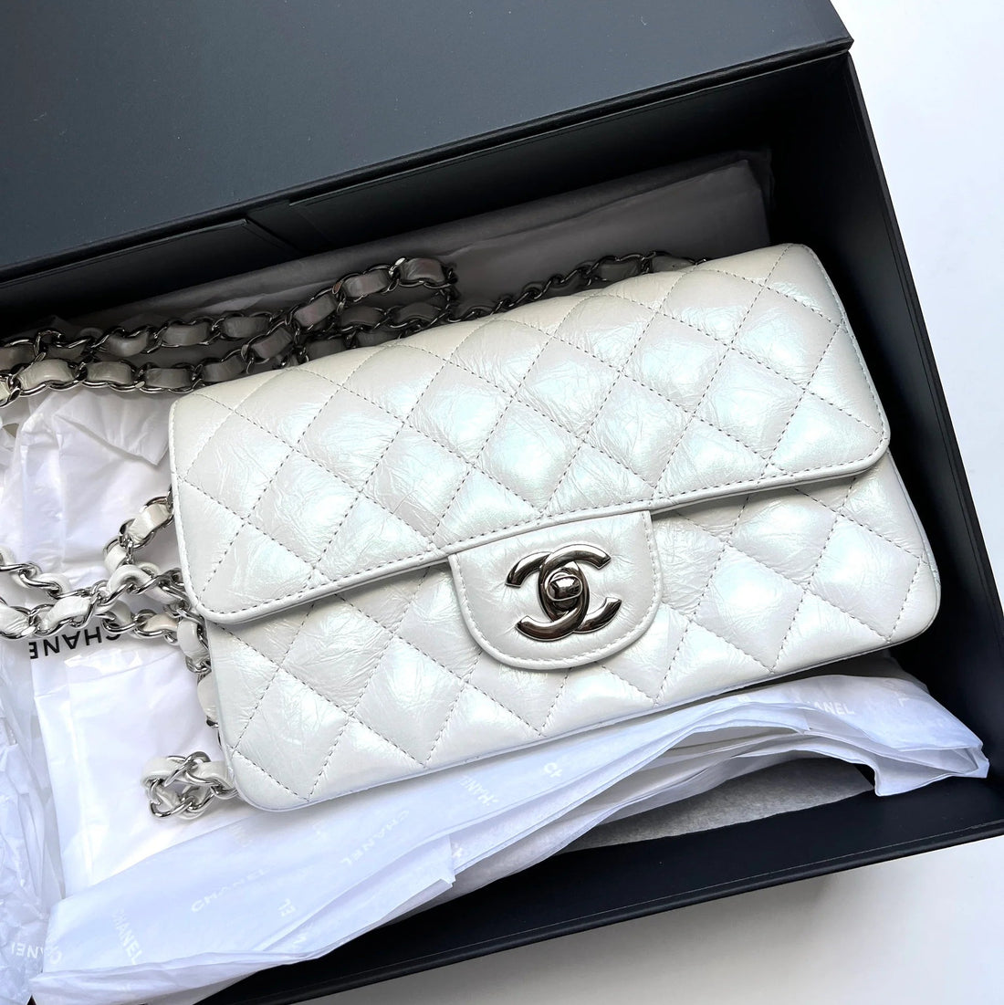 Classic Flap Bag White
