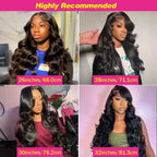 40 Inch Body Wave 13x6 HD Lace Frontal Wigs Human Hair Wig 13x4 360 Hd Lace Front Wig For Black Women Pre Plucked Brazilian Hair