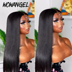 2x6 HD Lace Closure Wigs Deep Part Human Hair Wigs Pre-Plucked Straight Invisible HD Lace Glueless 250% Brazilian Hair For Woman