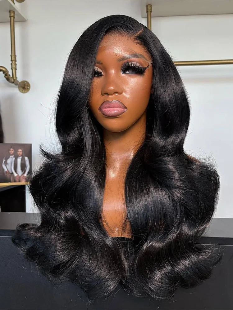 40 Inch Body Wave 13x6 Hd Lace Frontal Wig Human Hair 360 Brazilian Pre Plucked Lace For Women 13x4 Lace Front Wigs 250 Density