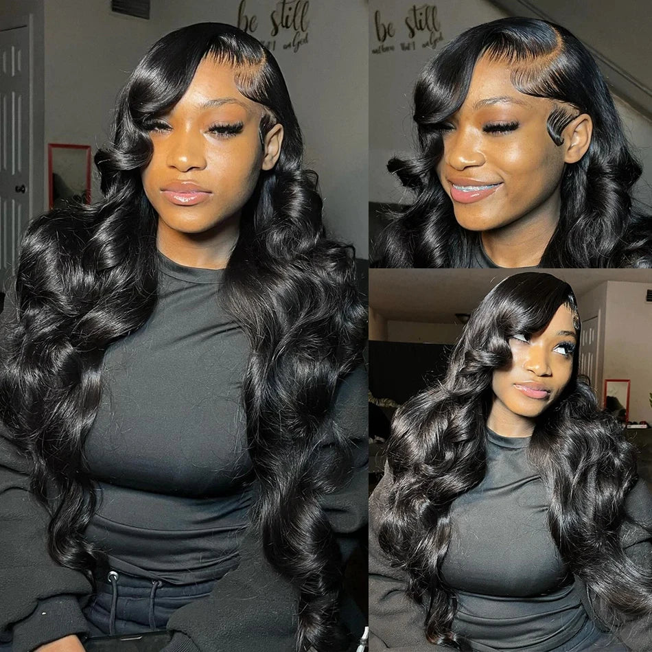 40 Inch Body Wave 13x6 HD Lace Frontal Wigs Human Hair Wig 13x4 360 Hd Lace Front Wig For Black Women Pre Plucked Brazilian Hair