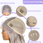 LUX VOGUE Cream Blonde Body Wave 100% Real Human Hair Wig Ash Blonde Preplucked 13x6 Lace Front Wig Pre Cut Ready To Wear Wigs