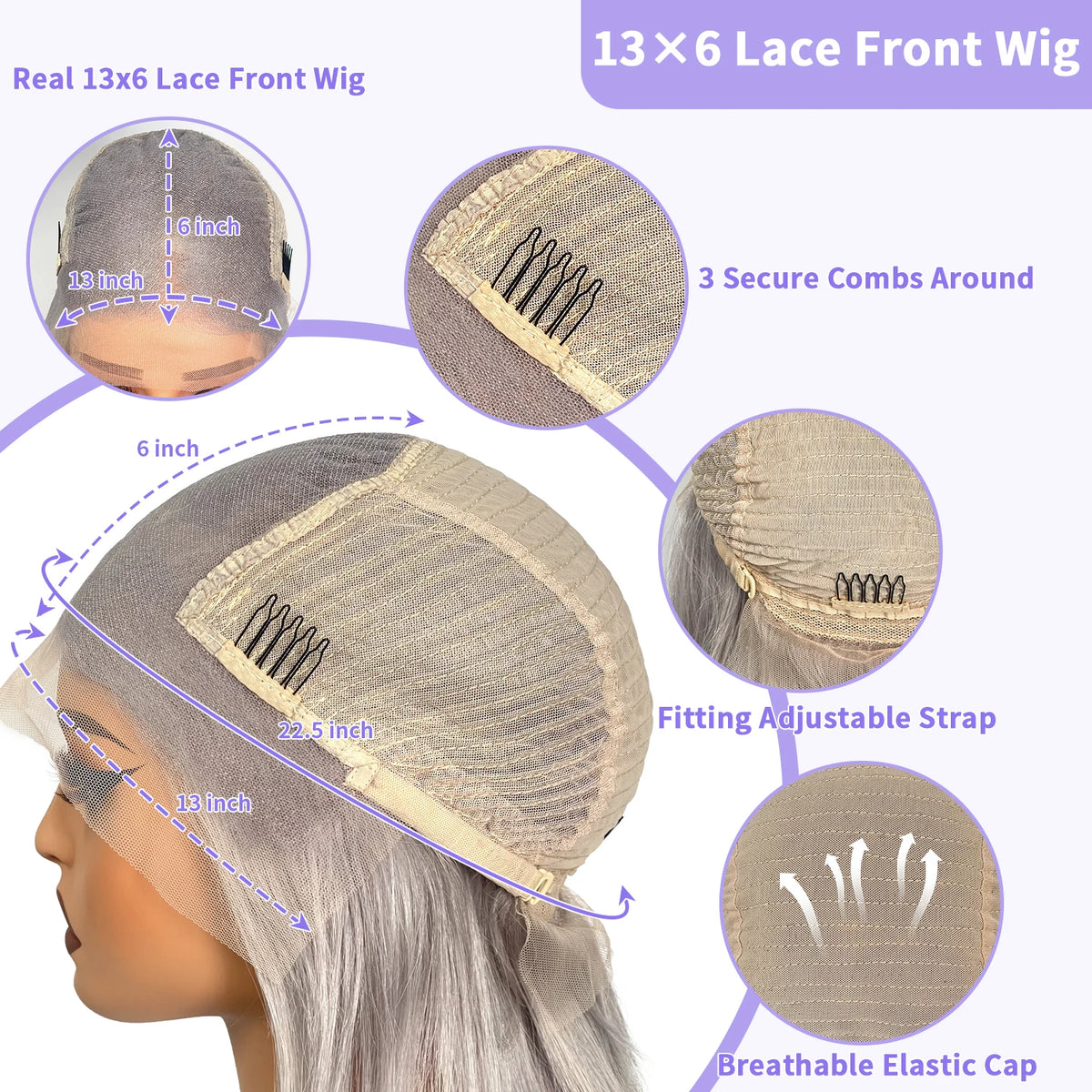 LUX VOGUE Cream Blonde Body Wave 100% Real Human Hair Wig Ash Blonde Preplucked 13x6 Lace Front Wig Pre Cut Ready To Wear Wigs