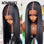 2x6 HD Lace Closure Wigs Deep Part Human Hair Wigs Pre-Plucked Straight Invisible HD Lace Glueless 250% Brazilian Hair For Woman